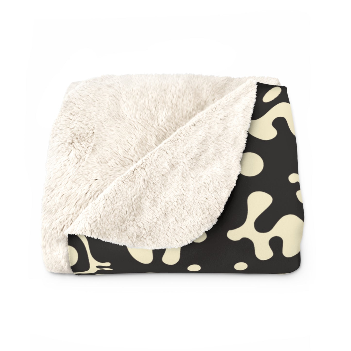 Mirror Work Sherpa Fleece Blanket - Smoke Signal