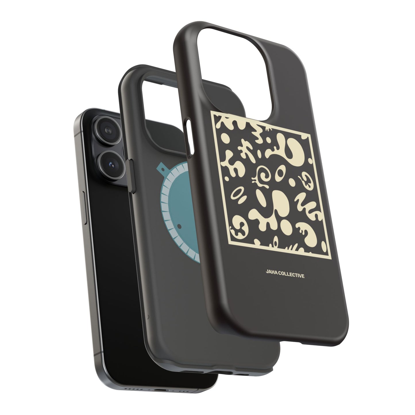 Adorn'd Minimalist Square MagSafe Tough Case - Smoke Signal