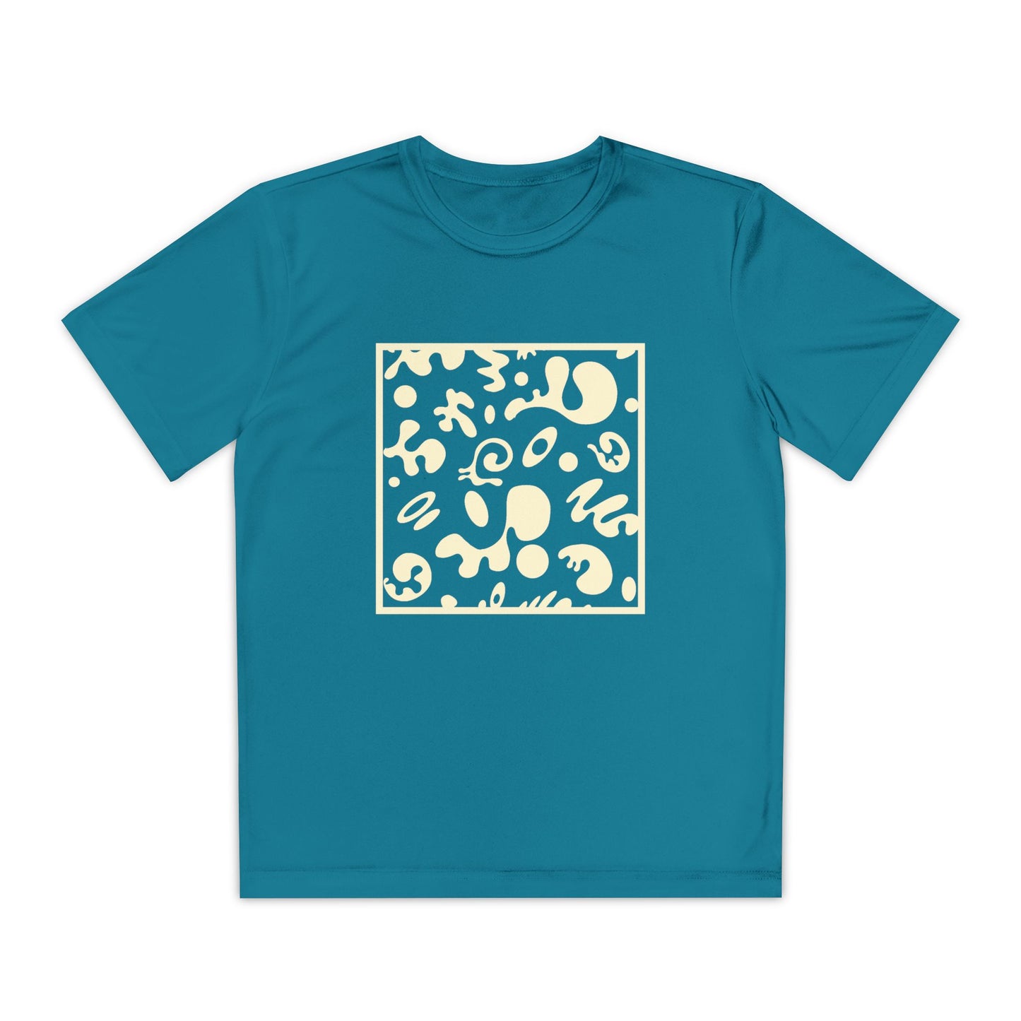 Adorn'd Youth Competitor Graphic Tee - Blank Page White