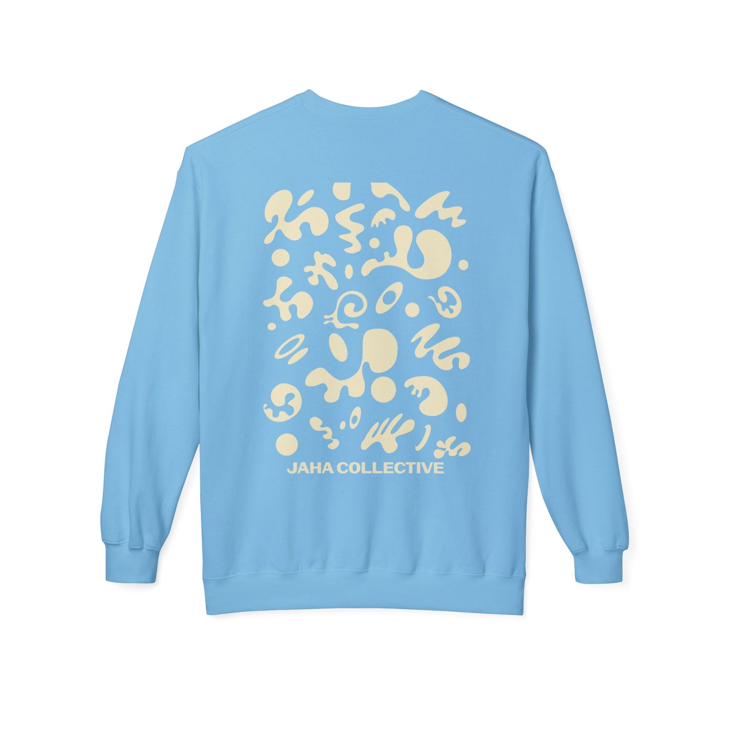 Pure Imagination Unisex Midweight Softstyle Fleece Crewneck Sweatshirt - Blank Page White Print