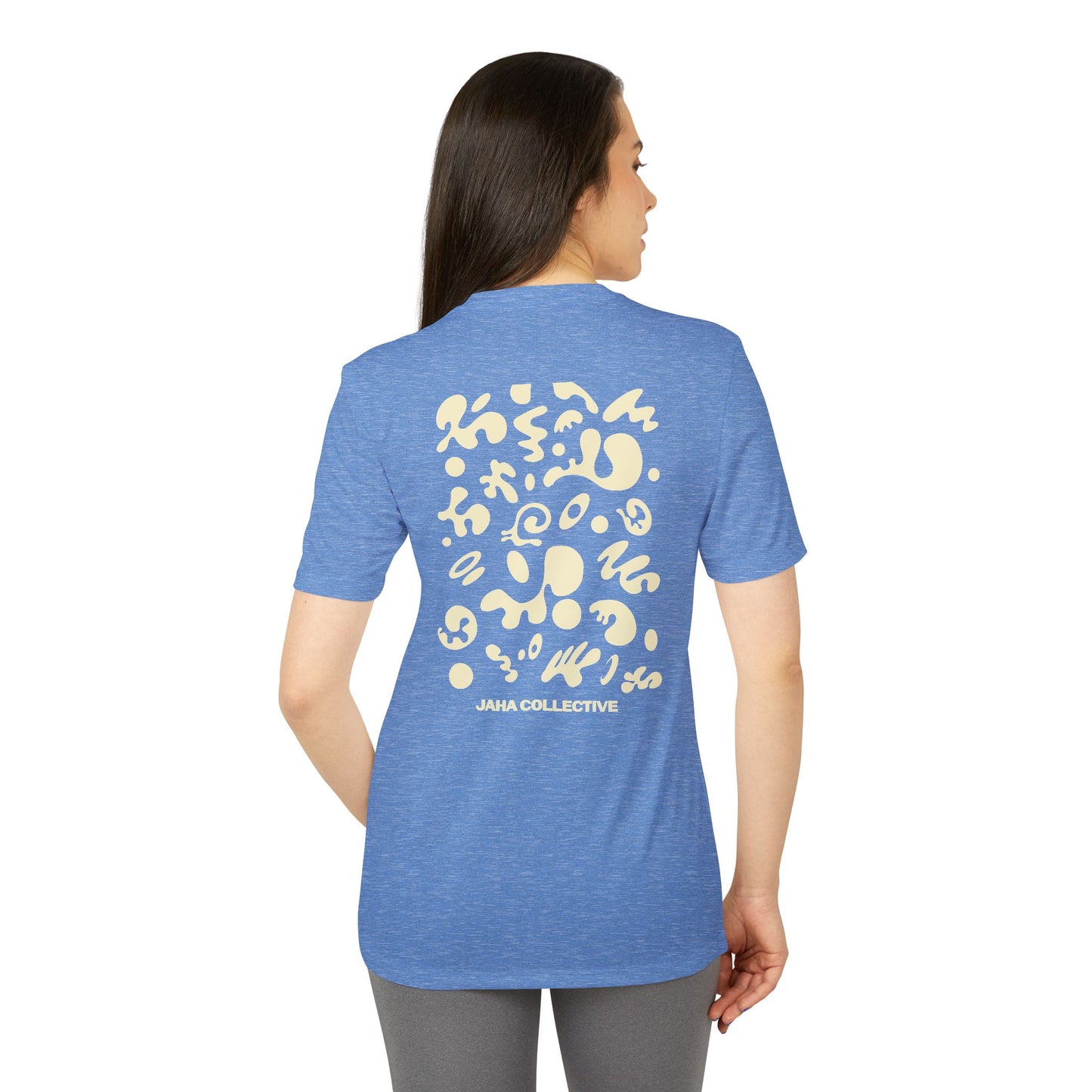 Pure Imagination Adidas Unisex Sport T-Shirt - Blank Page White