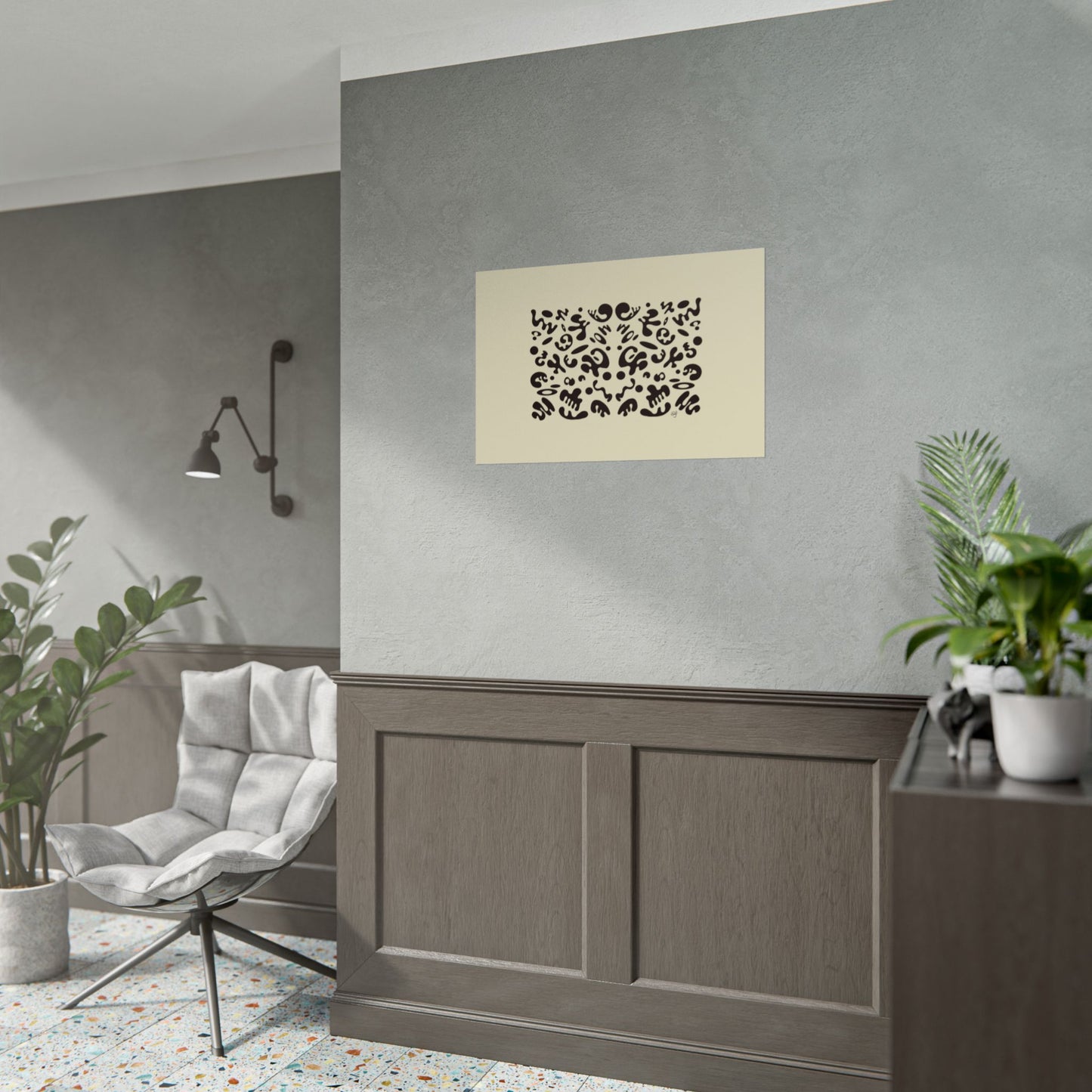 Mirror Work Rolled Poster (Landscape) - Blank Page