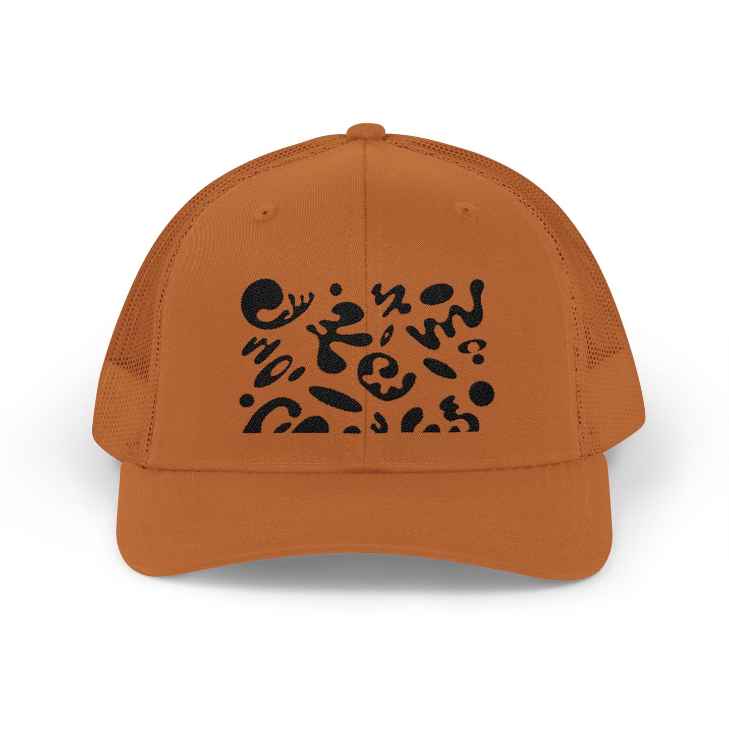 Pure Imagination Embroidered Retro Trucker Hat - Smoke Signal Black