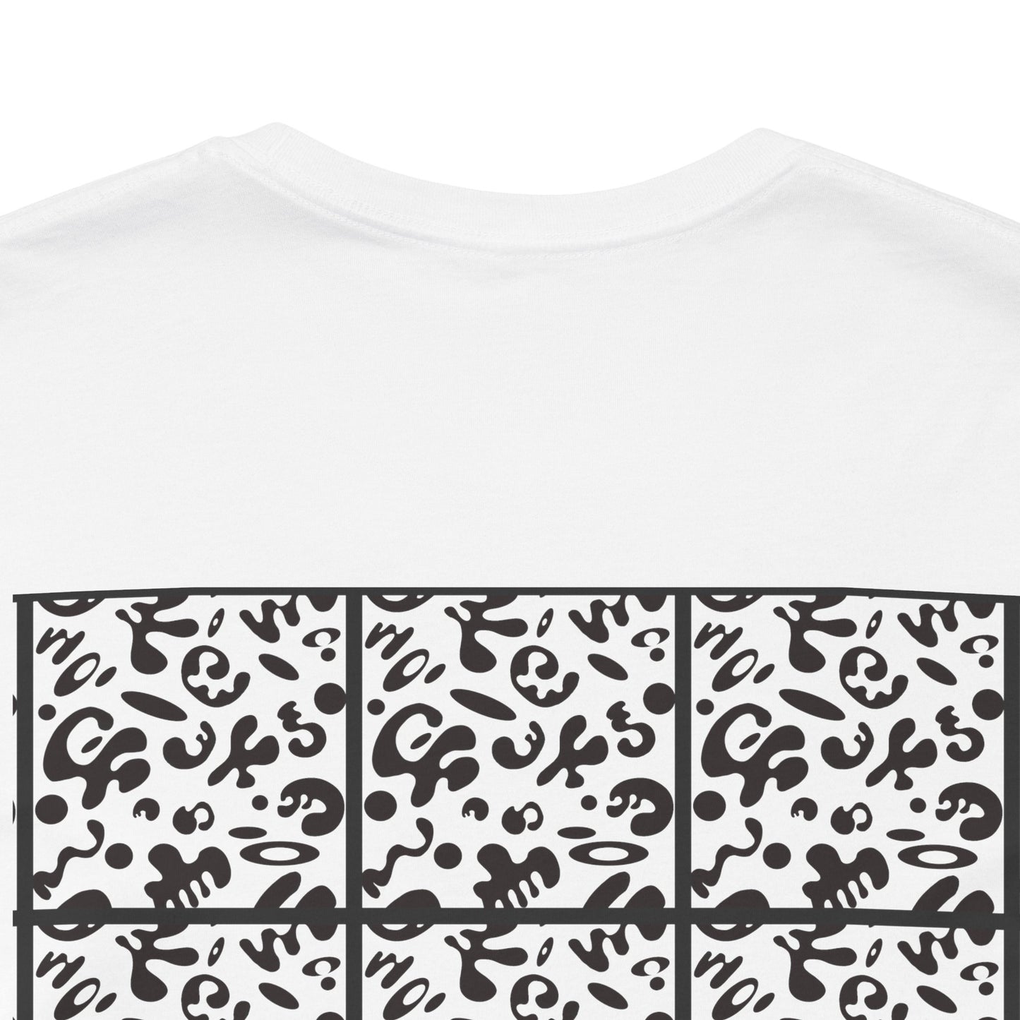 Adorn'd Unisex Jersey Short Sleeve Tee - Smoke Signal Black Print