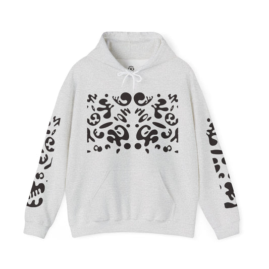 Mirror Work Unisex Heavy Blend™ Hooded Sweatshirt - Smoke Signal Black Print