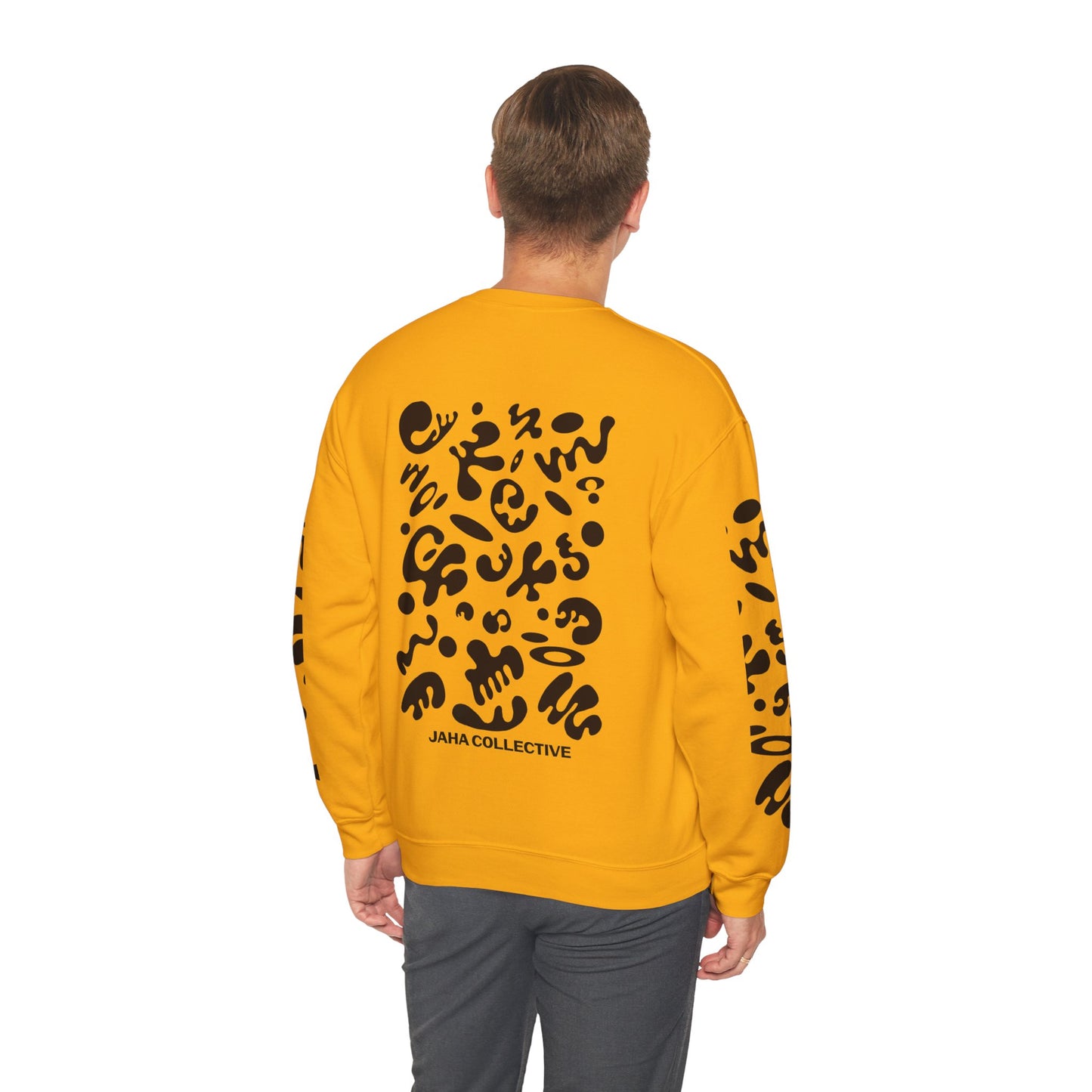 Pure Imagination Unisex Heavy Blend™ Crewneck Sweatshirt- Smoke Signal Black Print