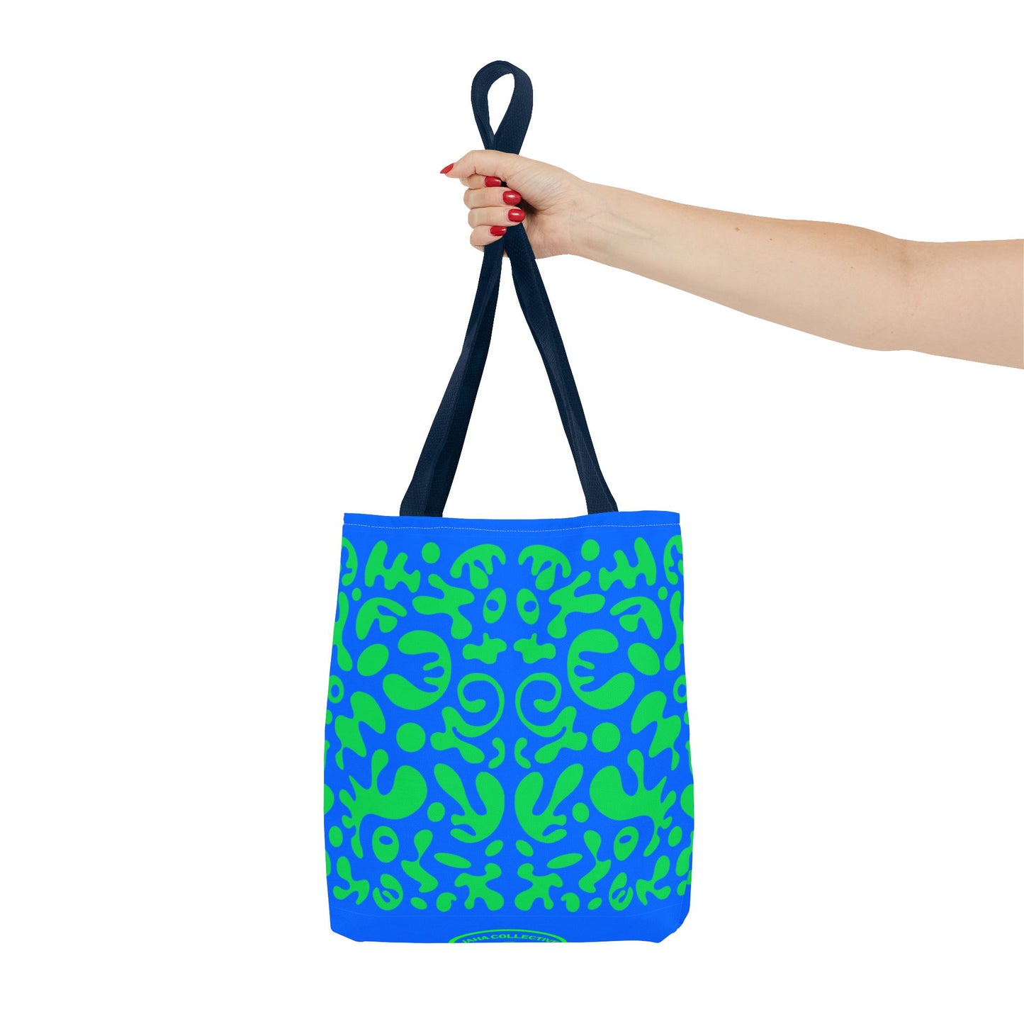 Mirror Work Colorful Tote Bag - Tide Pool