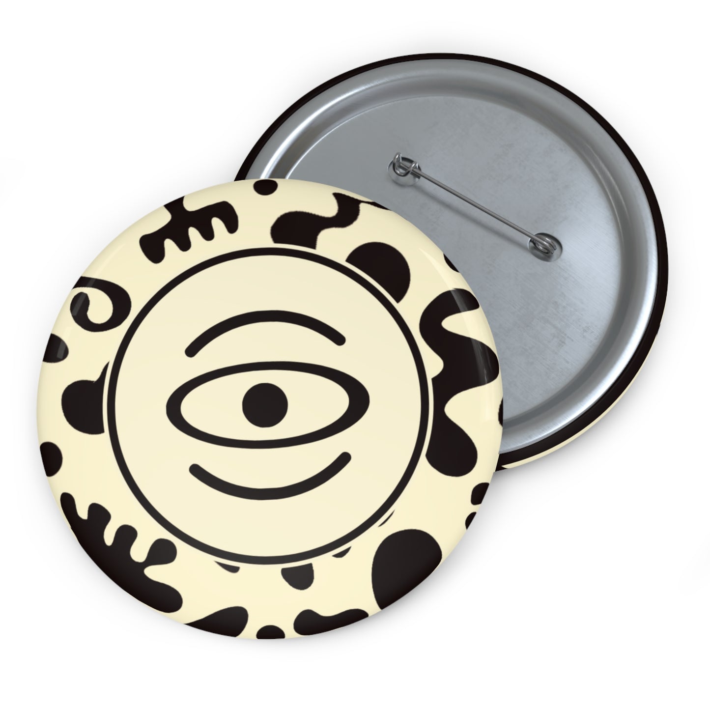 Adorn'd Color Logo Pin Button - Blank Page
