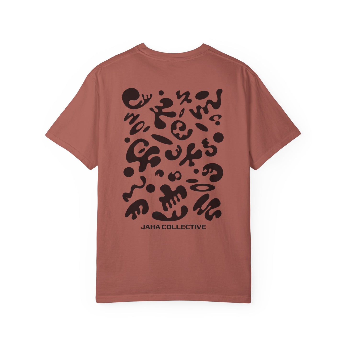 Pure Imagination Unisex Garment-Dyed T-Shirt (Warm Neutrals) - Smoke Signal Black Print
