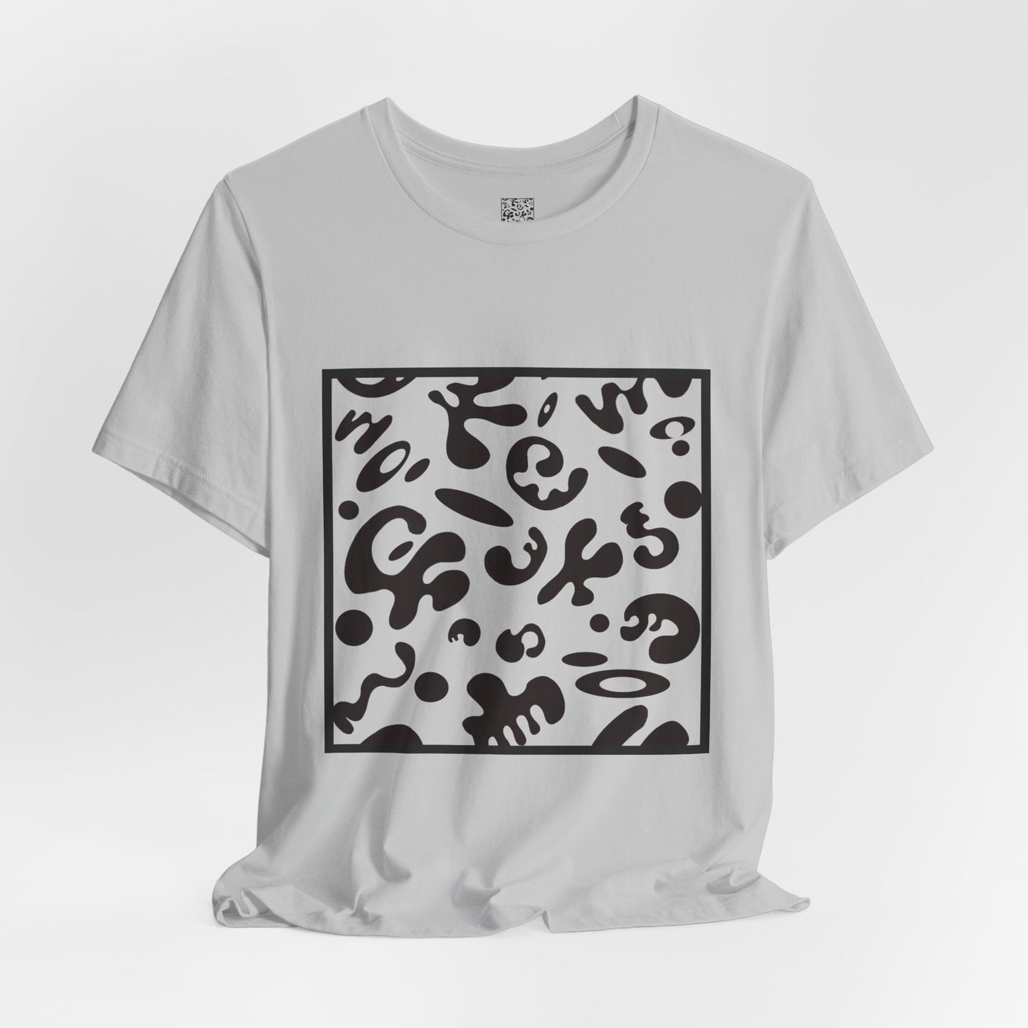Adorn'd Unisex Jersey Short Sleeve Tee - Smoke Signal Black Print
