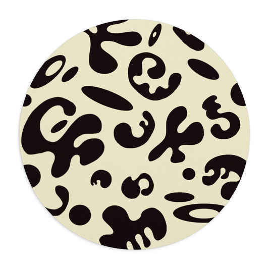 Pure Imagination Circle Mouse Pad - Blank Page White