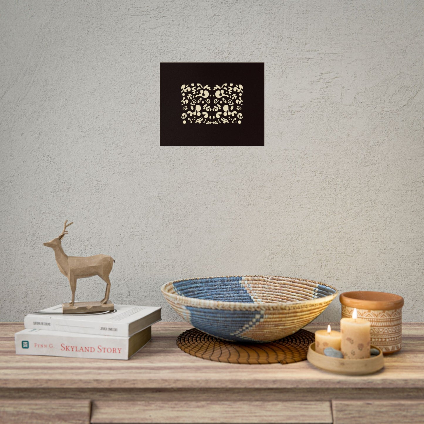 Mirror Work Rolled Poster (Landscape) - Smoke Signal