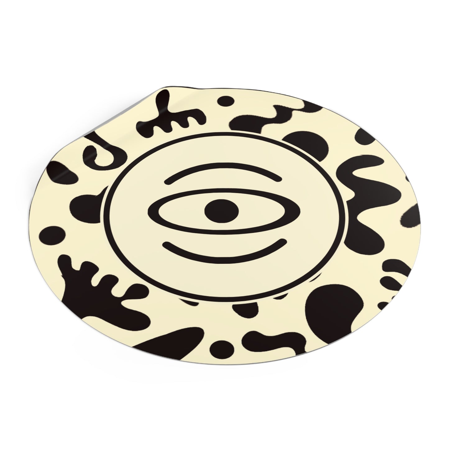Adorn'd Logo Round Vinyl Stickers - Blank Page