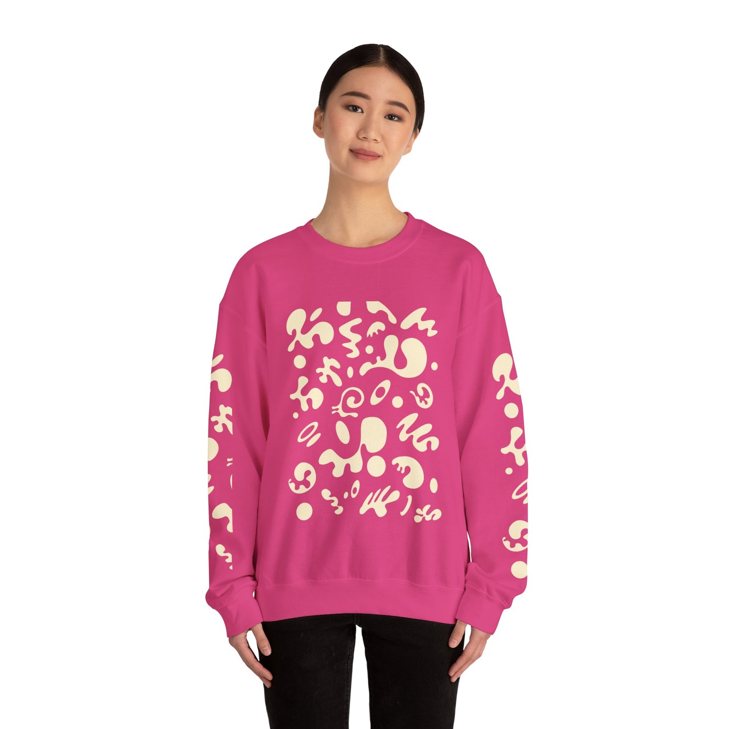 Pure Imagination Unisex Heavy Blend™ Crewneck Sweatshirt - Blank Page White Print