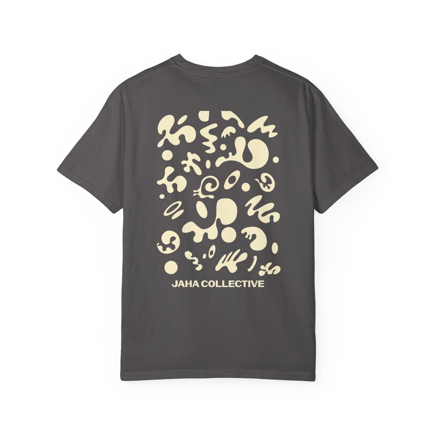 Pure Imagination Unisex Garment Dyed T-Shirt (Warm Neutrals) - Blank Page White Print