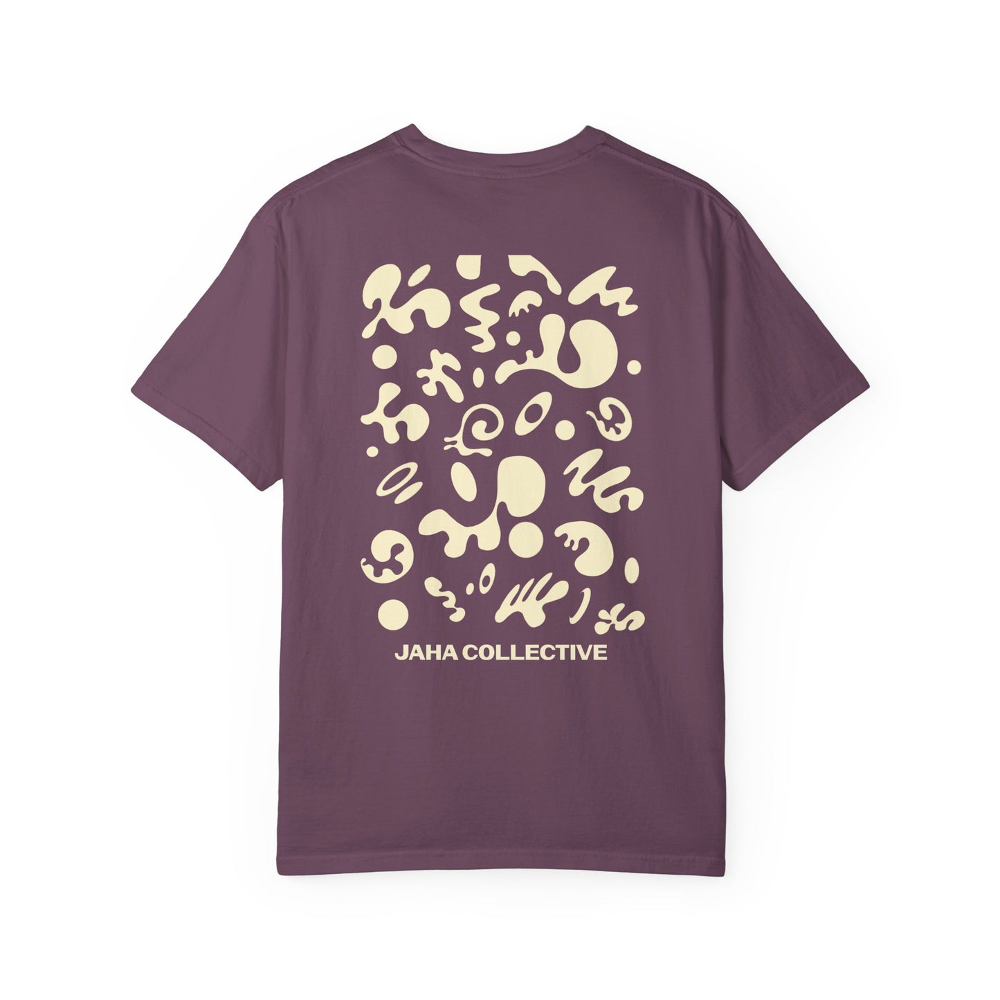 Pure Imagination Unisex Garment Dyed T-Shirt (Warm Neutrals) - Blank Page White Print