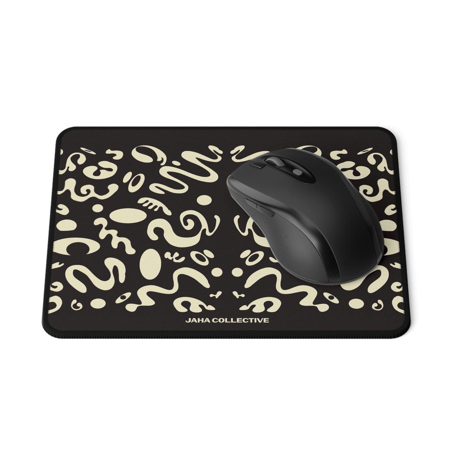 Mirror Work Non-Slip Gaming Mouse Pad - Smoke Signal Black