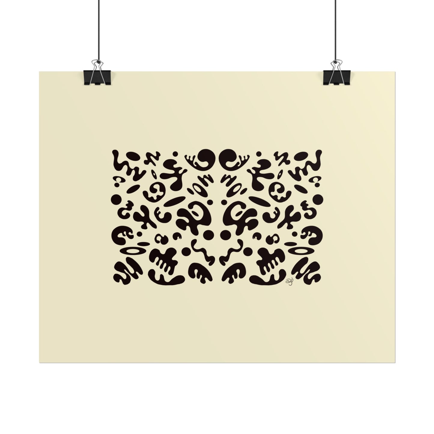 Mirror Work Rolled Poster (Landscape) - Blank Page