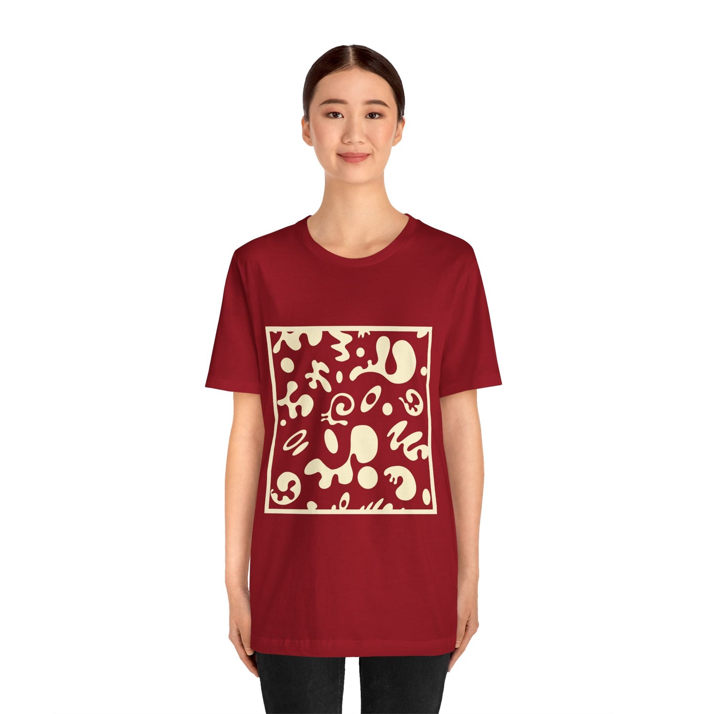 Adorn'd Unisex Jersey Short Sleeve Tee - Blank Page White Print
