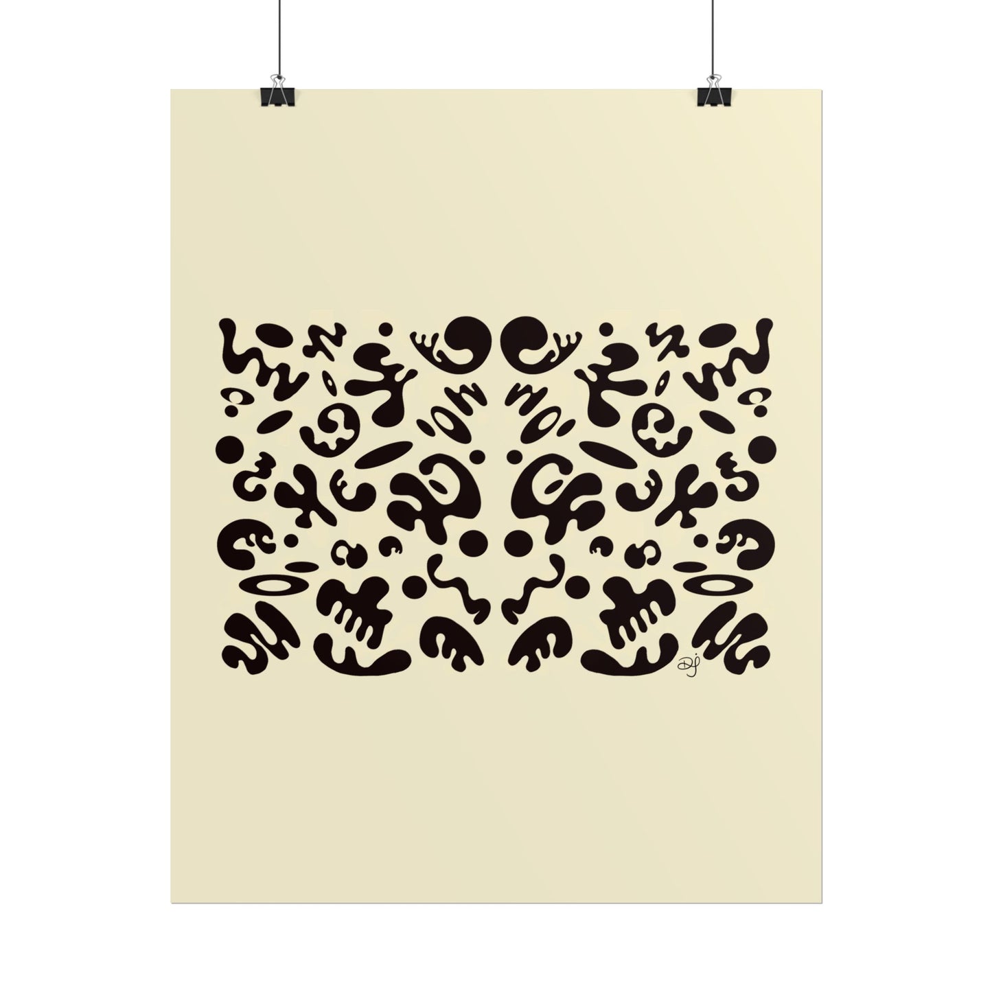 Mirror Work Rolled Poster (Portrait) - Blank Page