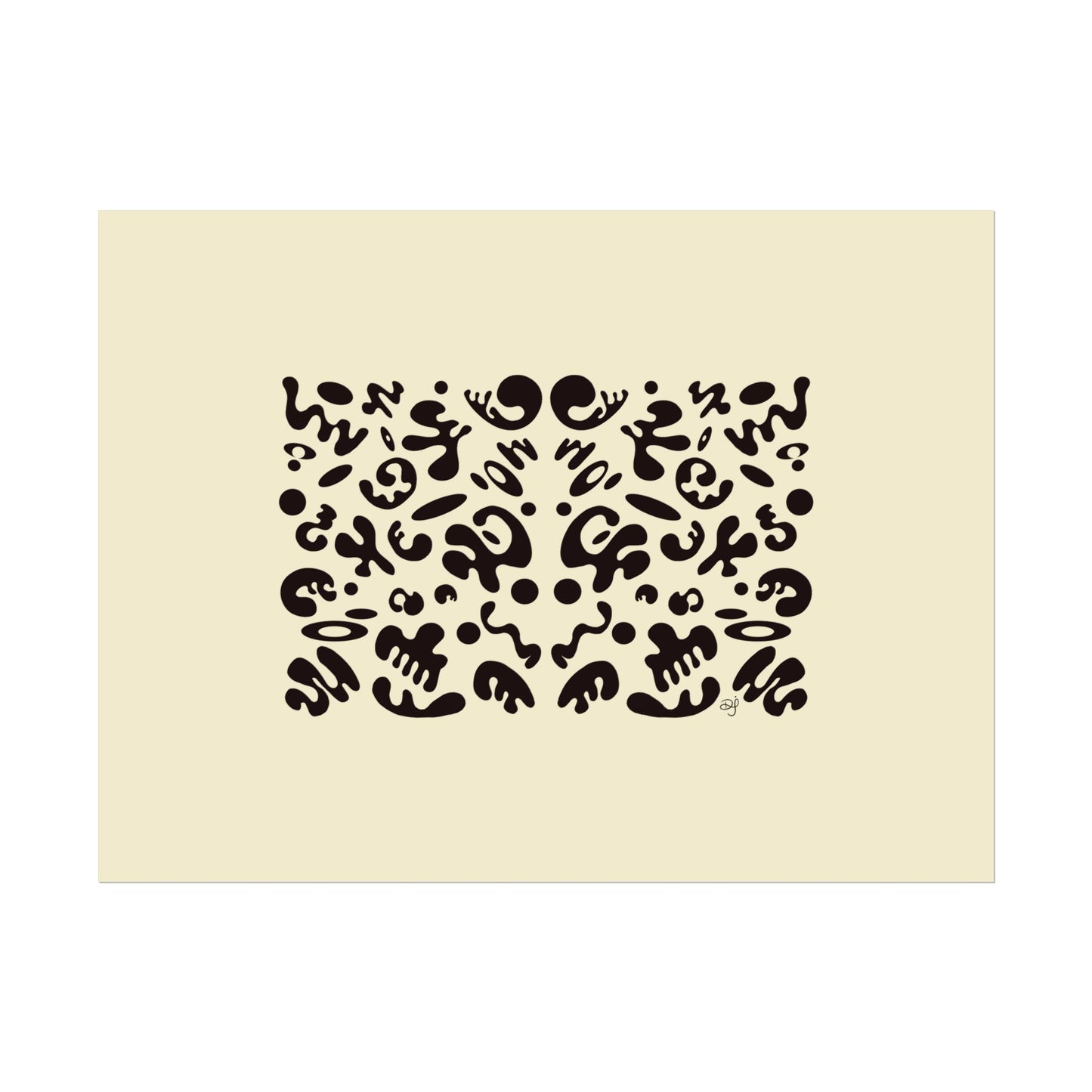 Mirror Work Rolled Poster (Landscape) - Blank Page