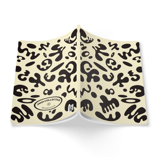 Pure Imagination Softcover Journal w Inside Prints + Tear-Off Pages (Ruled Line) - Blank Page White