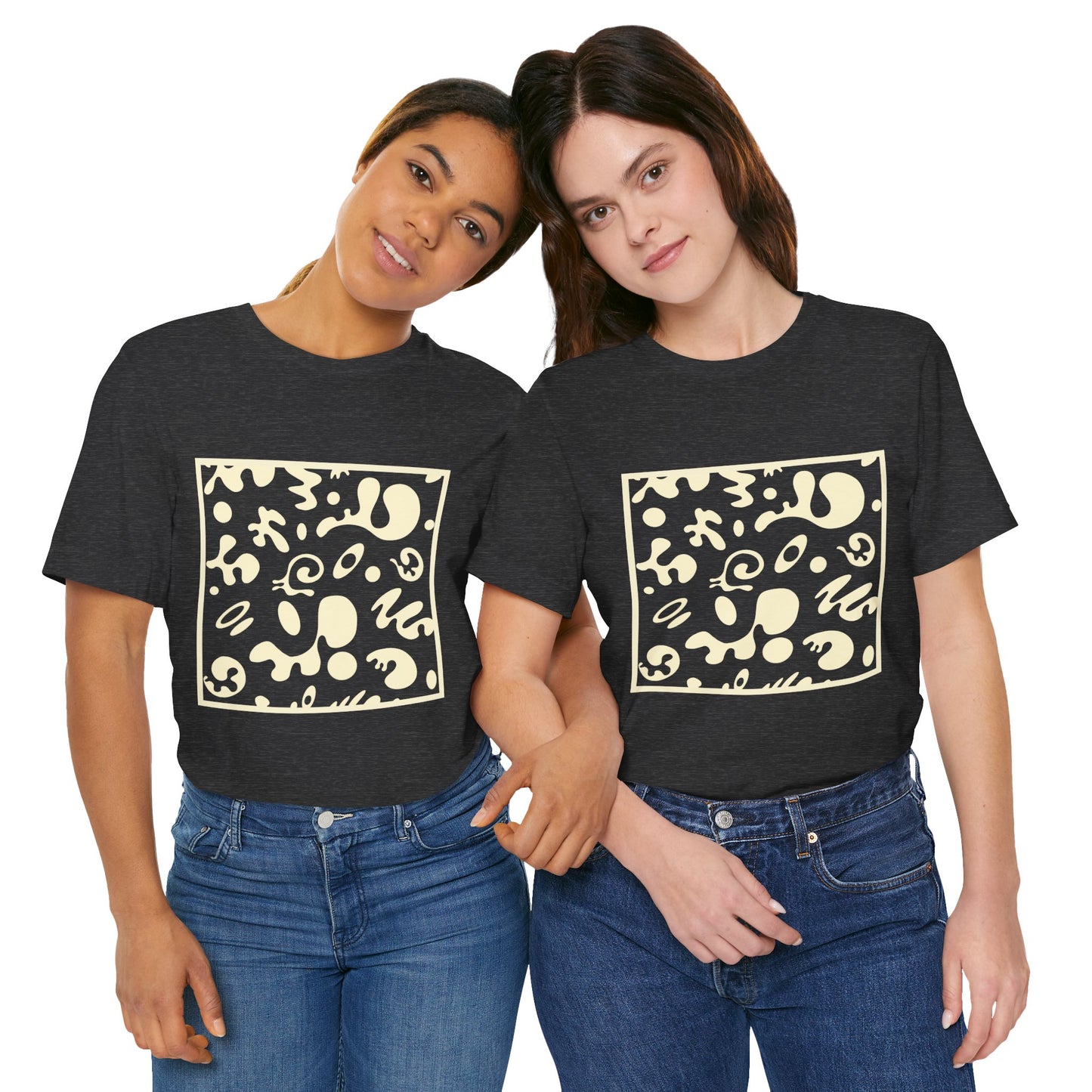 Adorn'd Unisex Jersey Short Sleeve Tee - Blank Page White Print