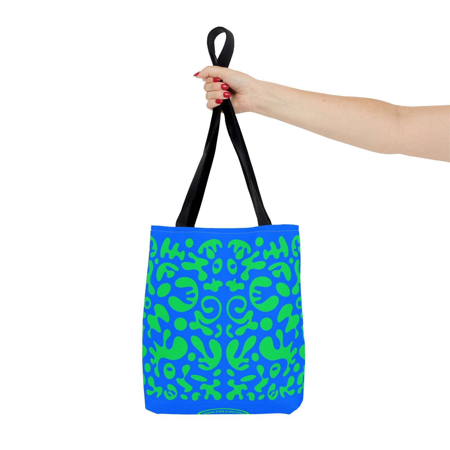 Mirror Work Colorful Tote Bag - Tide Pool