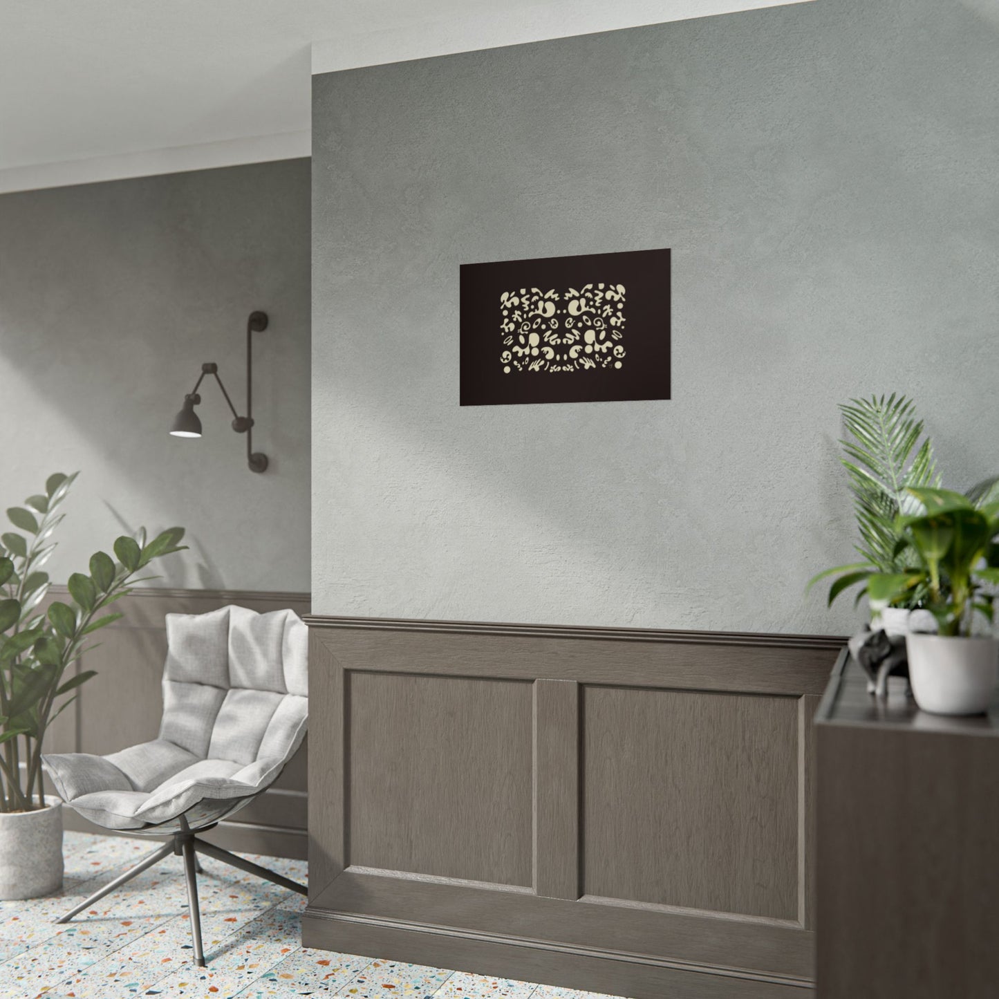 Mirror Work Rolled Poster (Landscape) - Smoke Signal