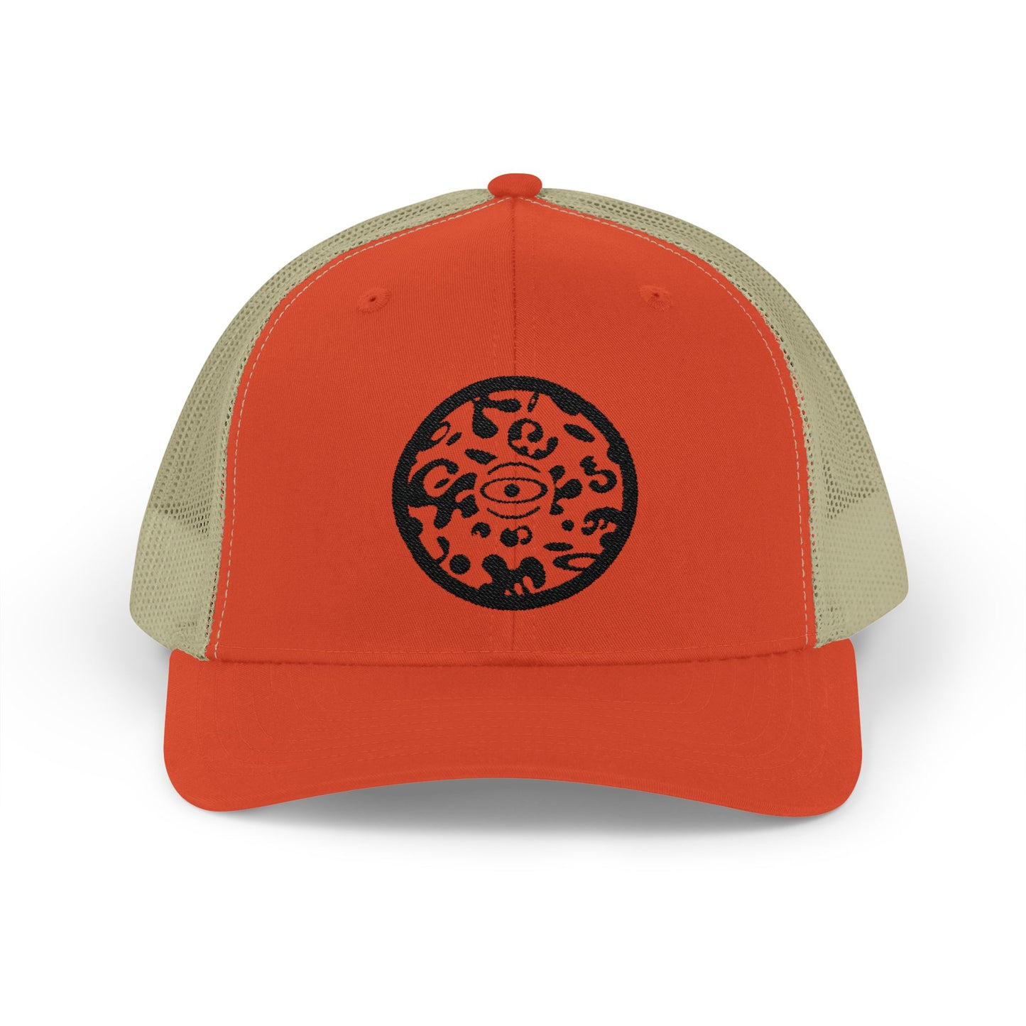 Adorn'd Logo Embroidered Retro Trucker Hat - Smoke Signal Black