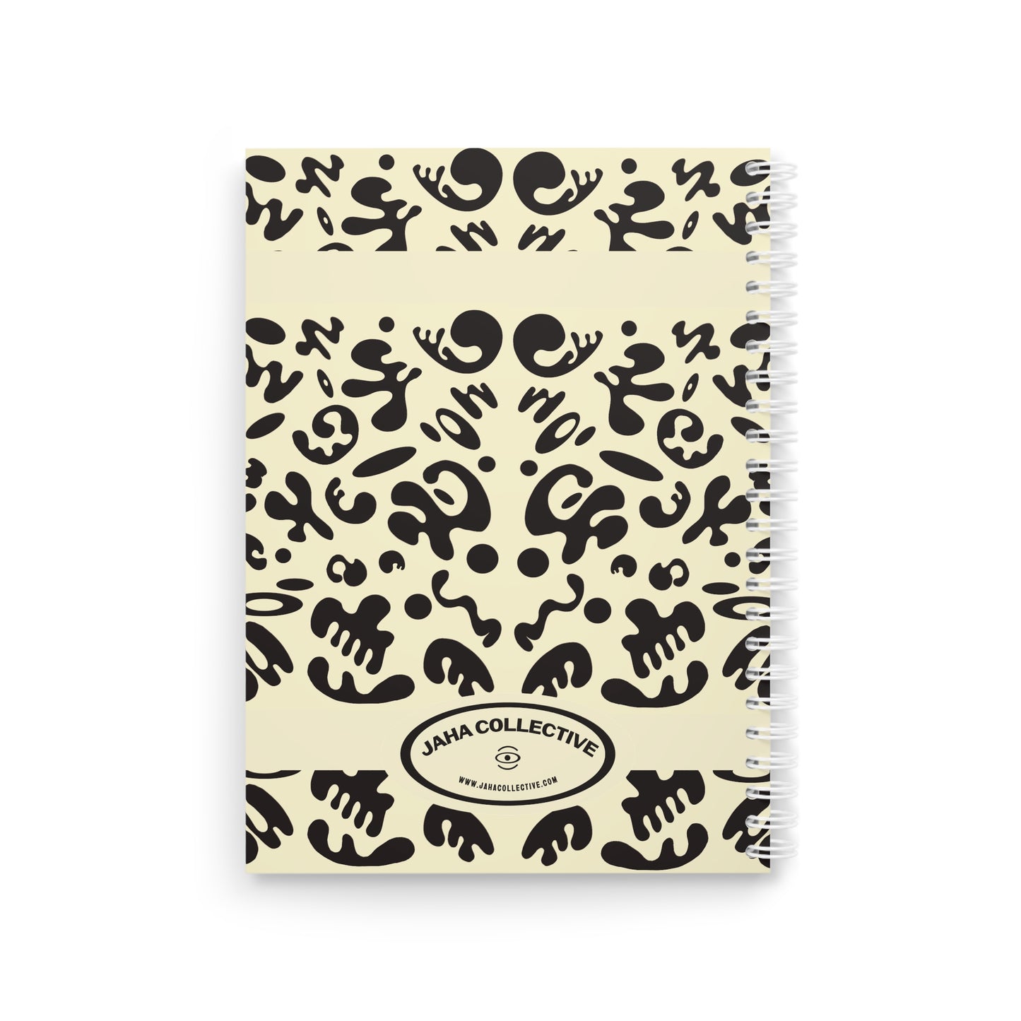 Mirror Work Color Spiral Notebook (Wide Ruled) - Blank Page
