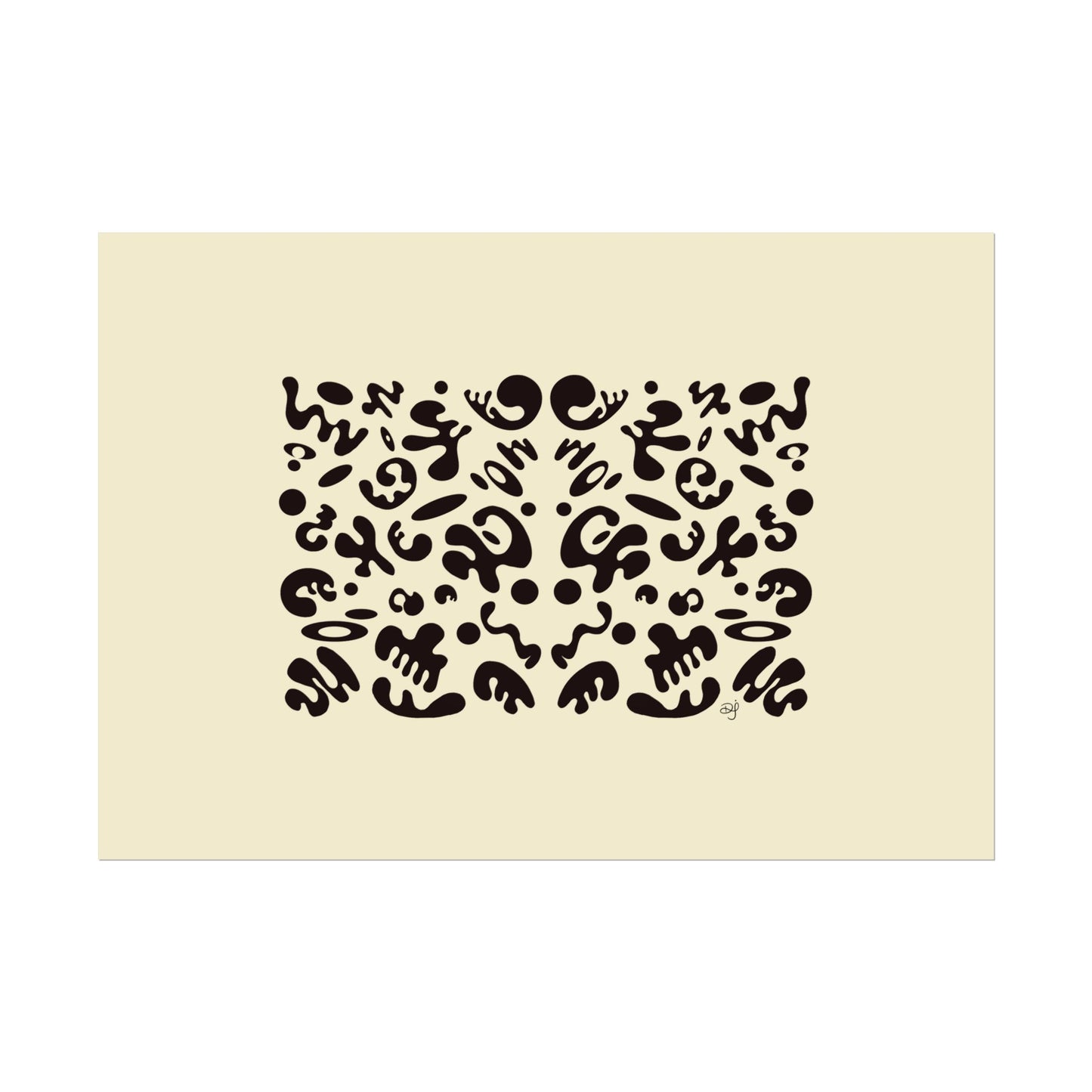 Mirror Work Rolled Poster (Landscape) - Blank Page