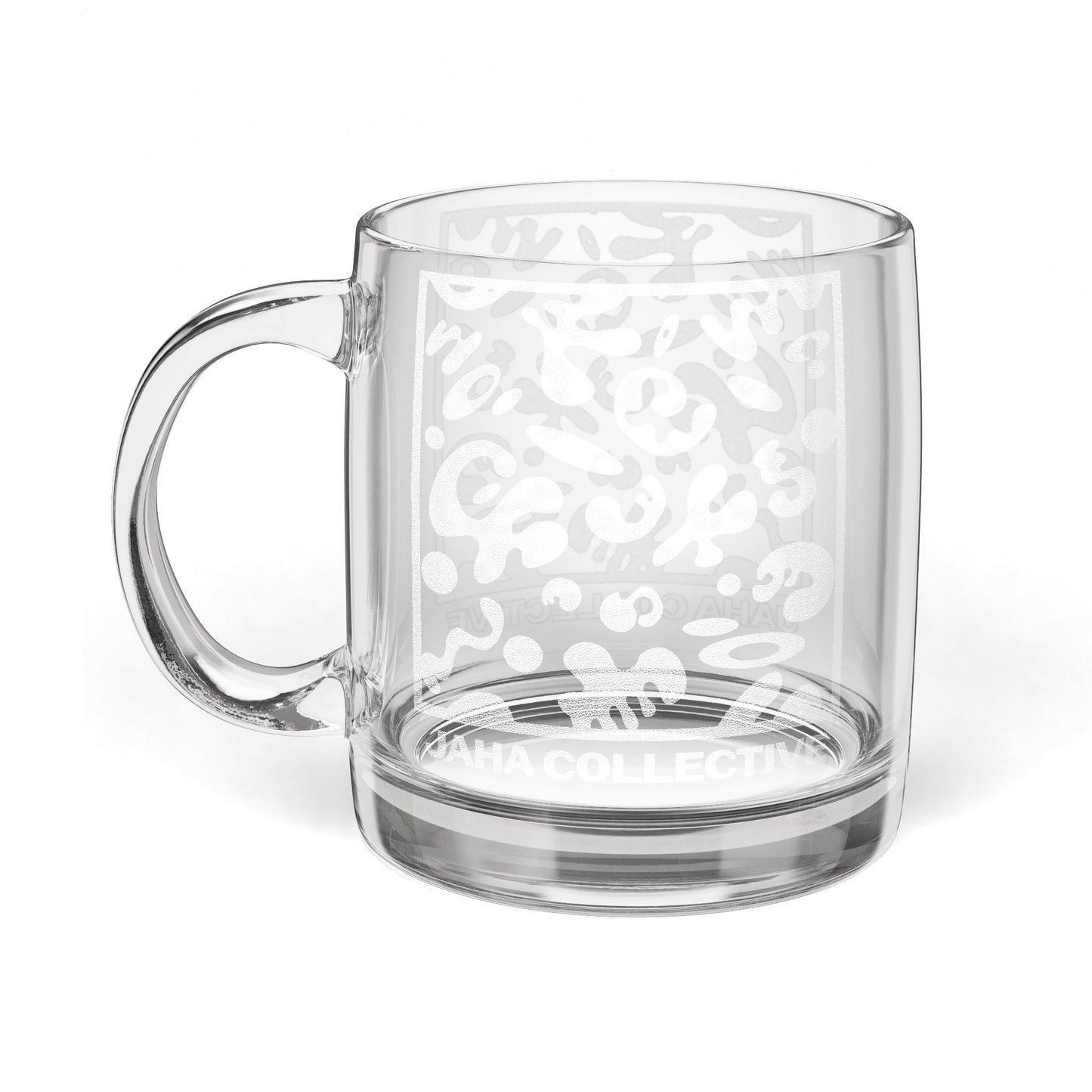 Nourish'd Engraved Glass Coffee Mug