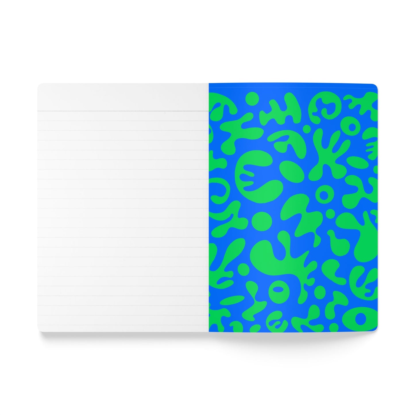 Pure Imagination Softcover Journal w Inside Prints + Tear-Off Pages (Ruled Line) - Tide Pool Blue