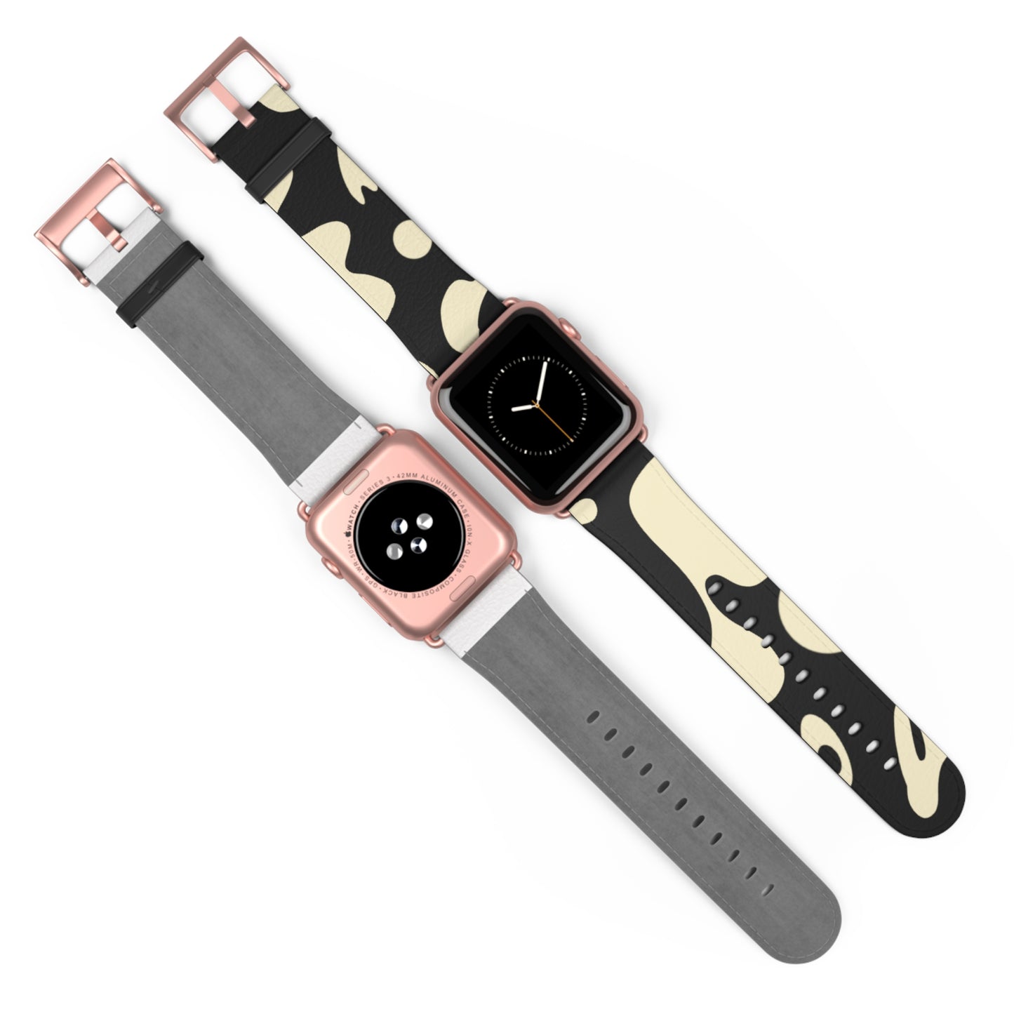 Pure Imagination Faux Leather Apple Watch Band - Smoke Signal