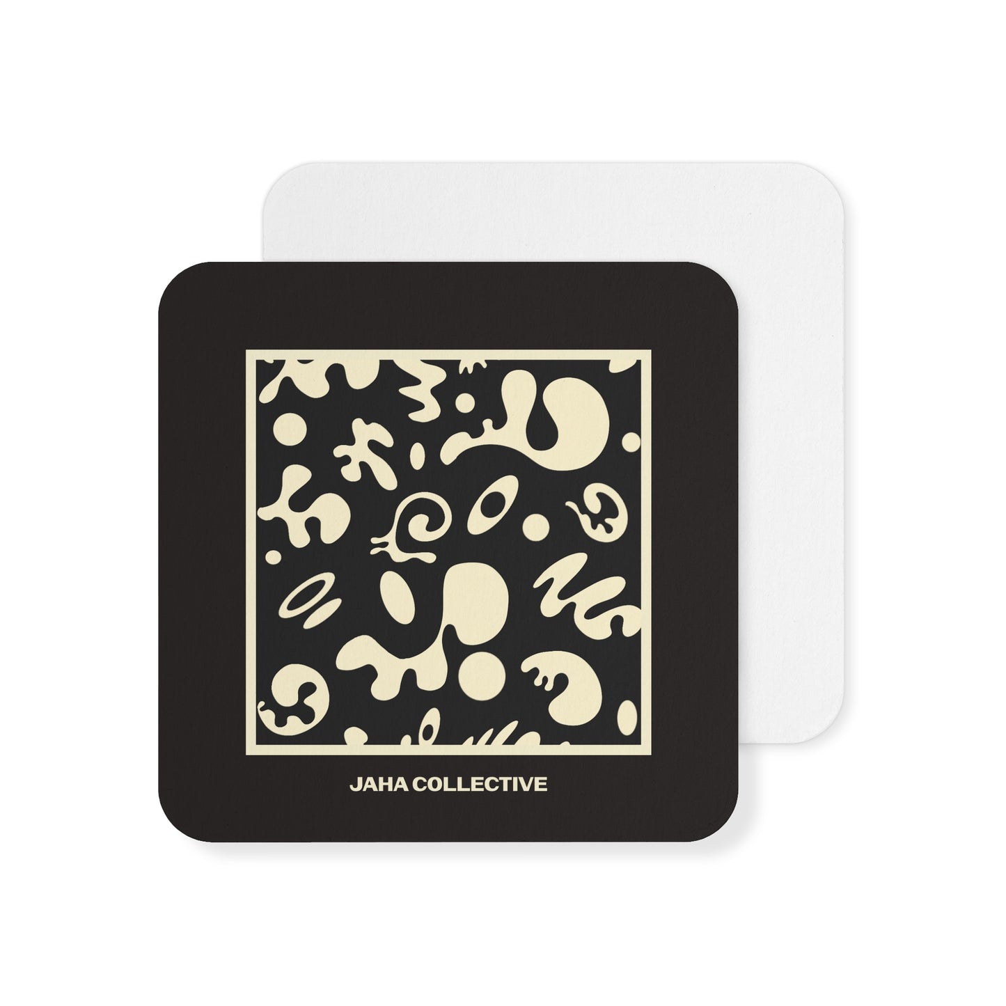 Adorn'd Coaster Set (50 or 100) - Smoke Signal Black