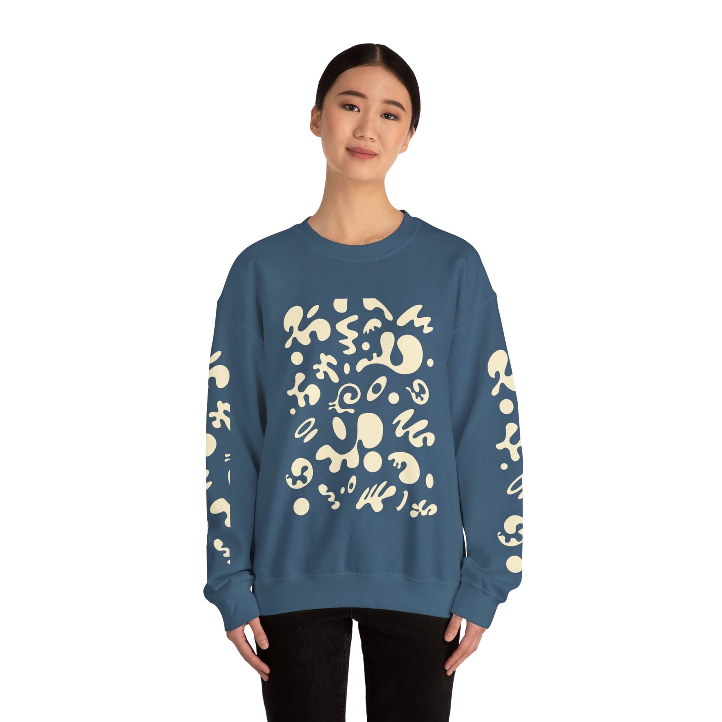 Pure Imagination Unisex Heavy Blend™ Crewneck Sweatshirt - Blank Page White Print
