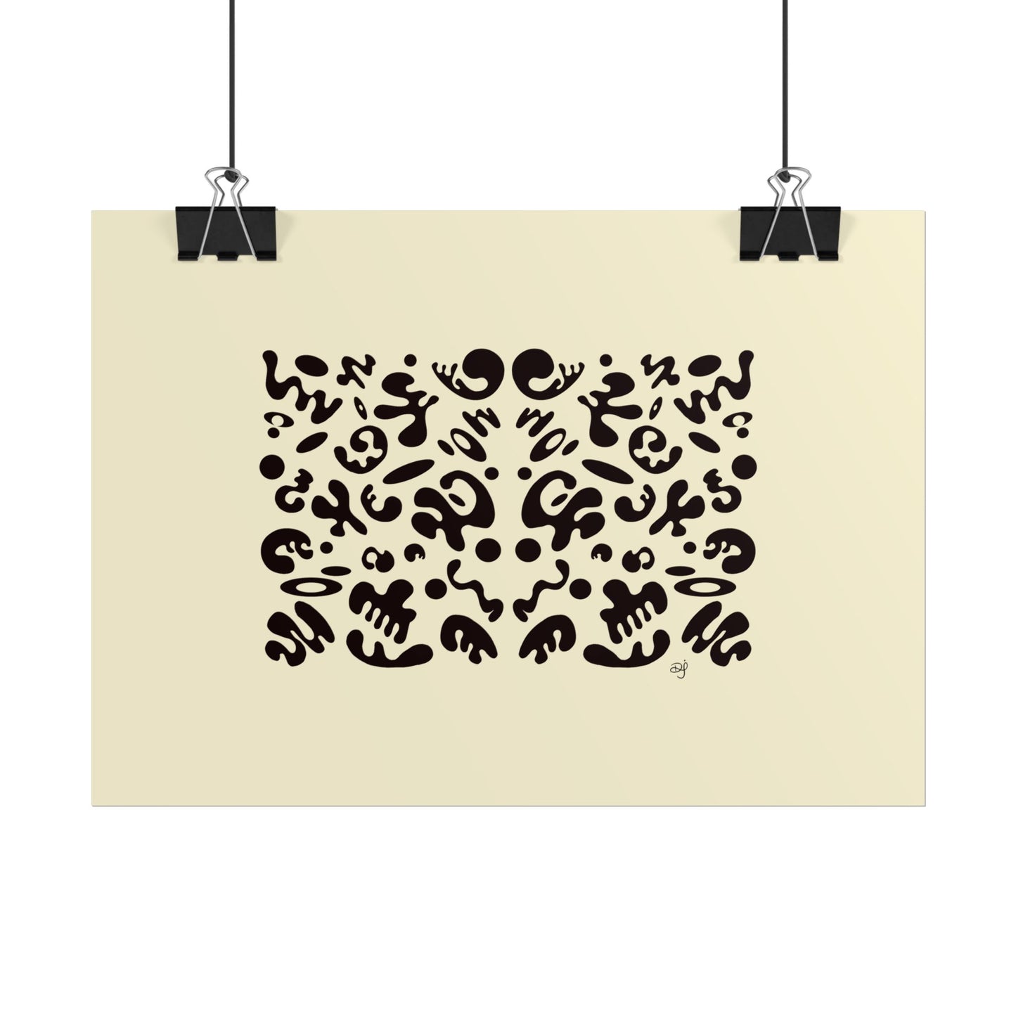 Mirror Work Rolled Poster (Landscape) - Blank Page