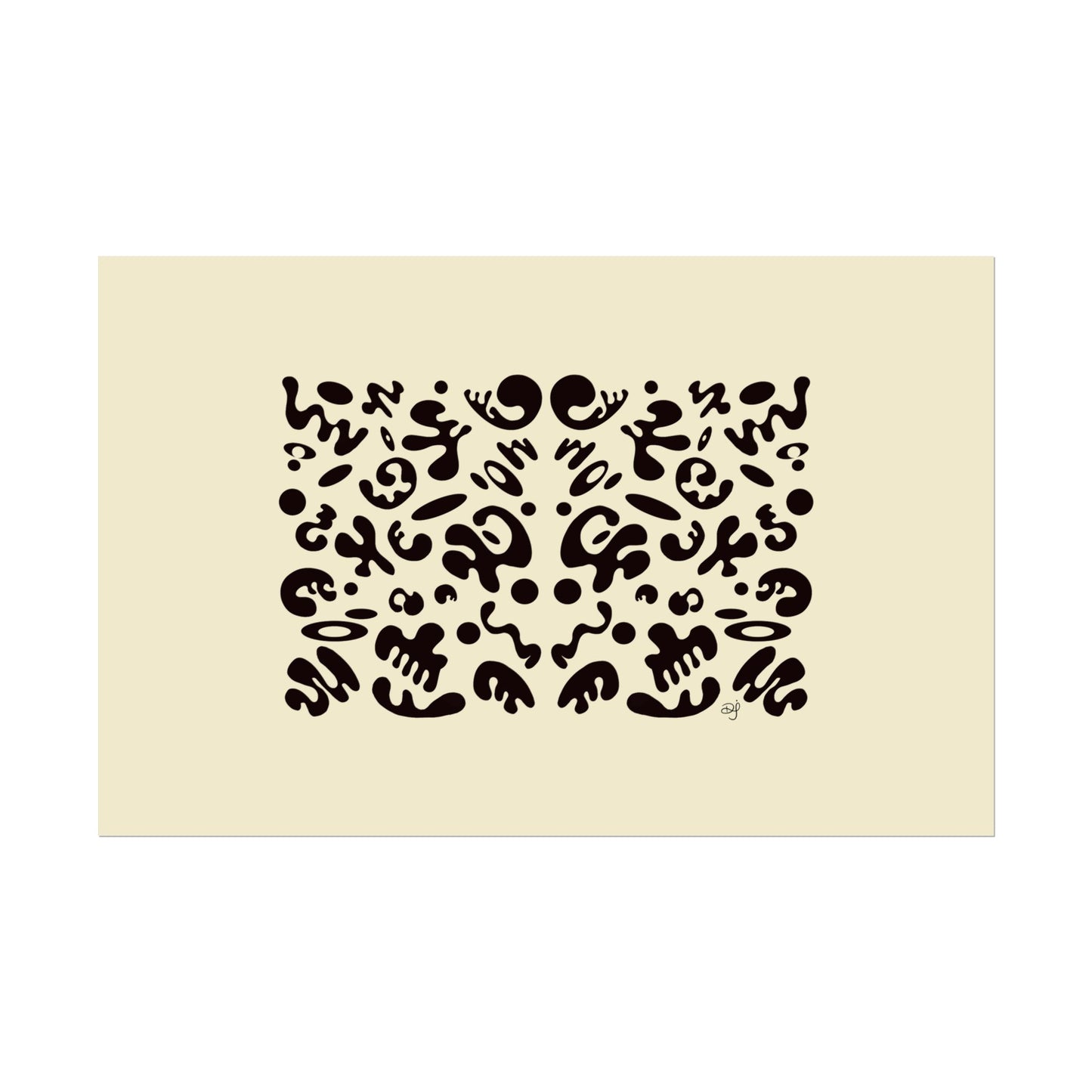 Mirror Work Rolled Poster (Landscape) - Blank Page