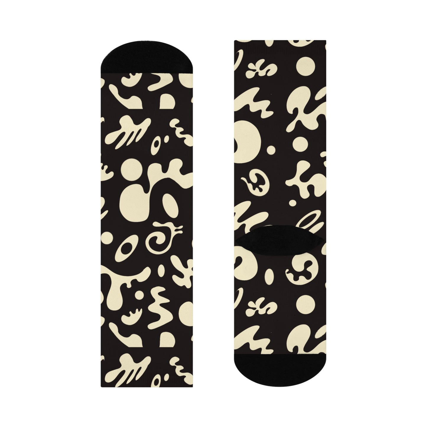 Pure Imagination Long Cushion Crew Socks - Smoke Signal Black