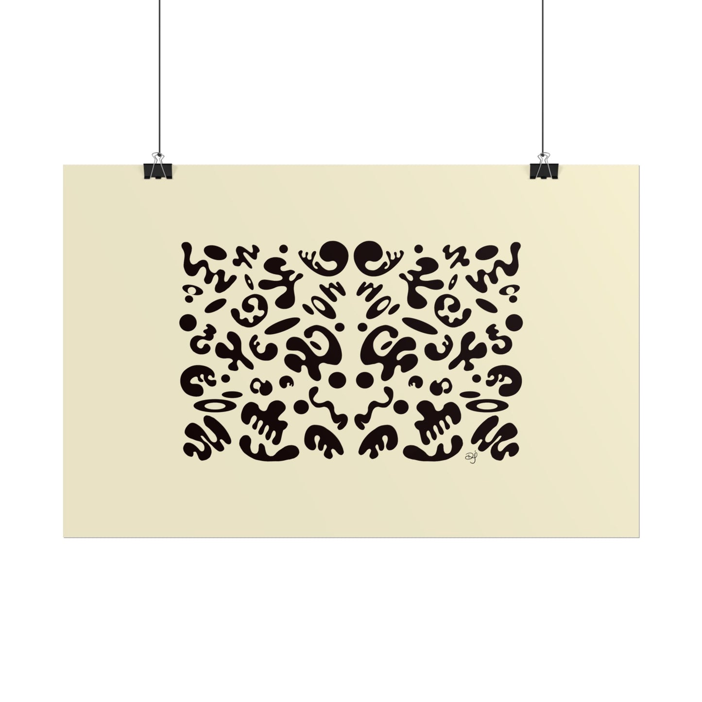 Mirror Work Rolled Poster (Landscape) - Blank Page