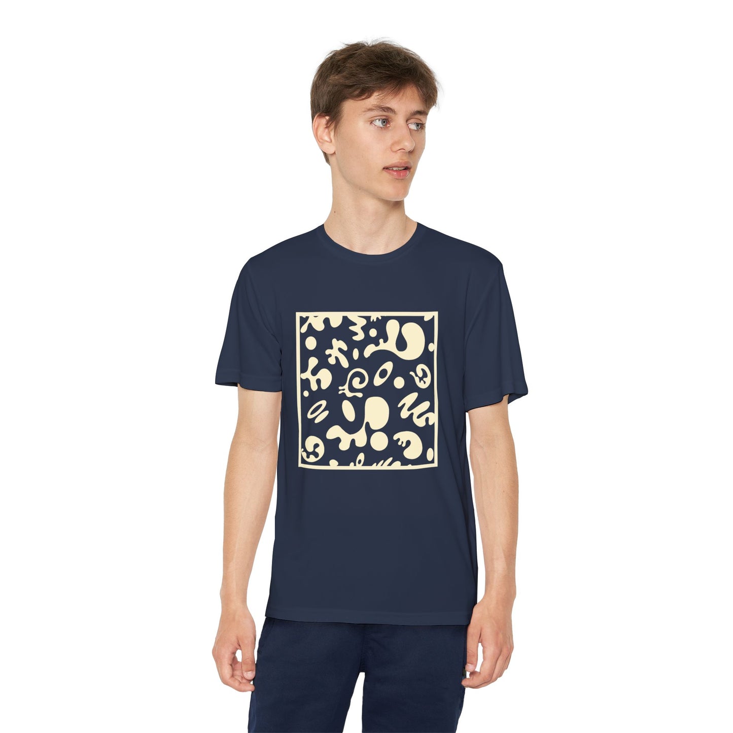 Adorn'd Youth Competitor Graphic Tee - Blank Page White