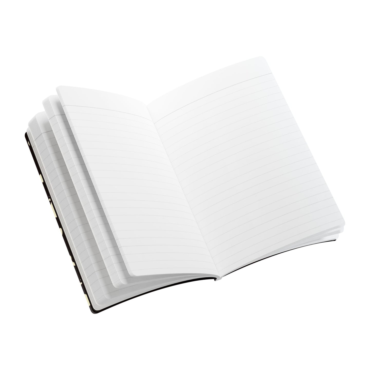 Pure Imagination Softcover Journal w Inside Prints + Tear-Off Pages (Ruled Line) - Smoke Signal Black