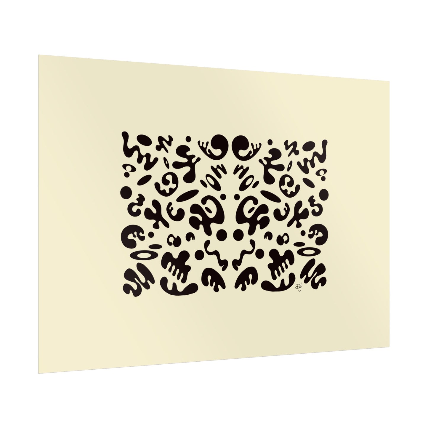 Mirror Work Rolled Poster (Landscape) - Blank Page