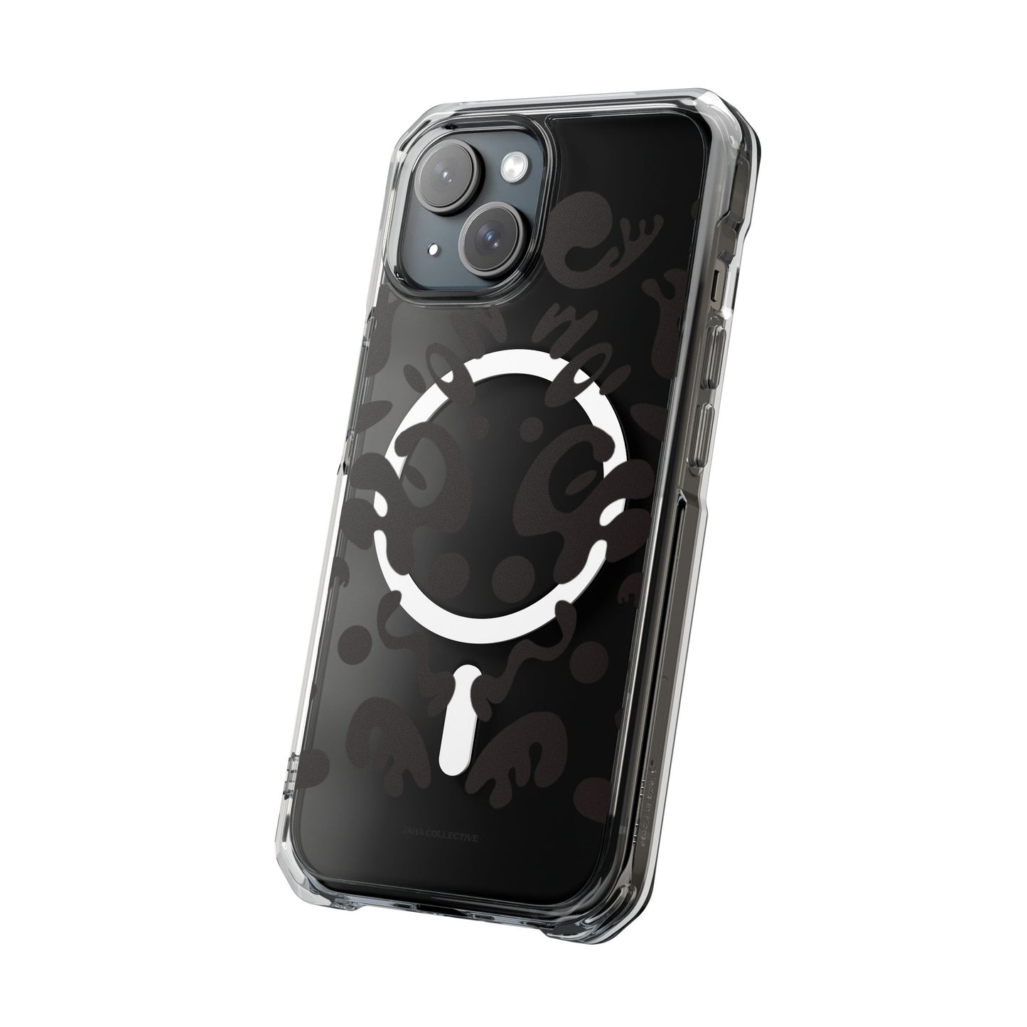 Mirror Work Clear MagSafe Impact Case - Smoke Signal Black