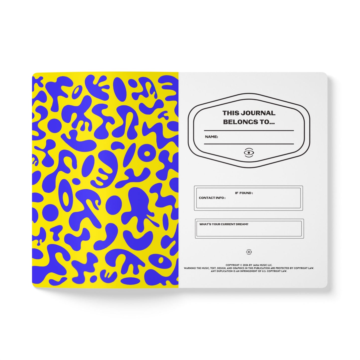 Pure Imagination Softcover Journal w Inside Prints + Tear-Off Pages (Ruled Line) - Sunspell Yellow