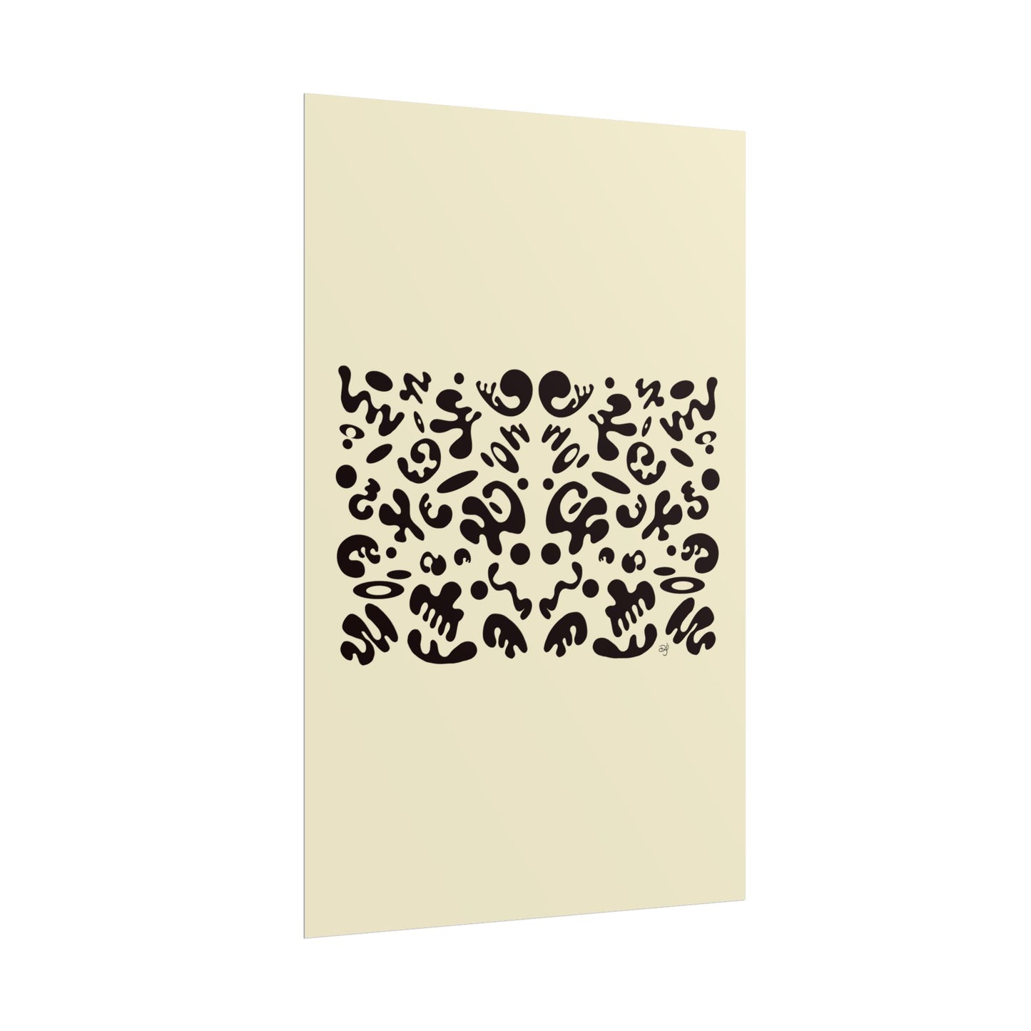 Mirror Work Rolled Poster (Portrait) - Blank Page