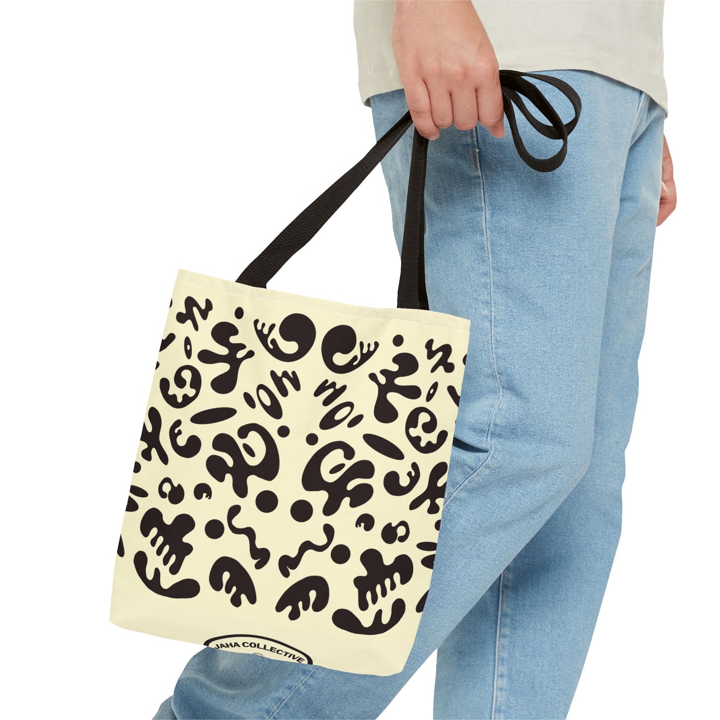 Mirror Work Colorful Tote Bag - Blank Page