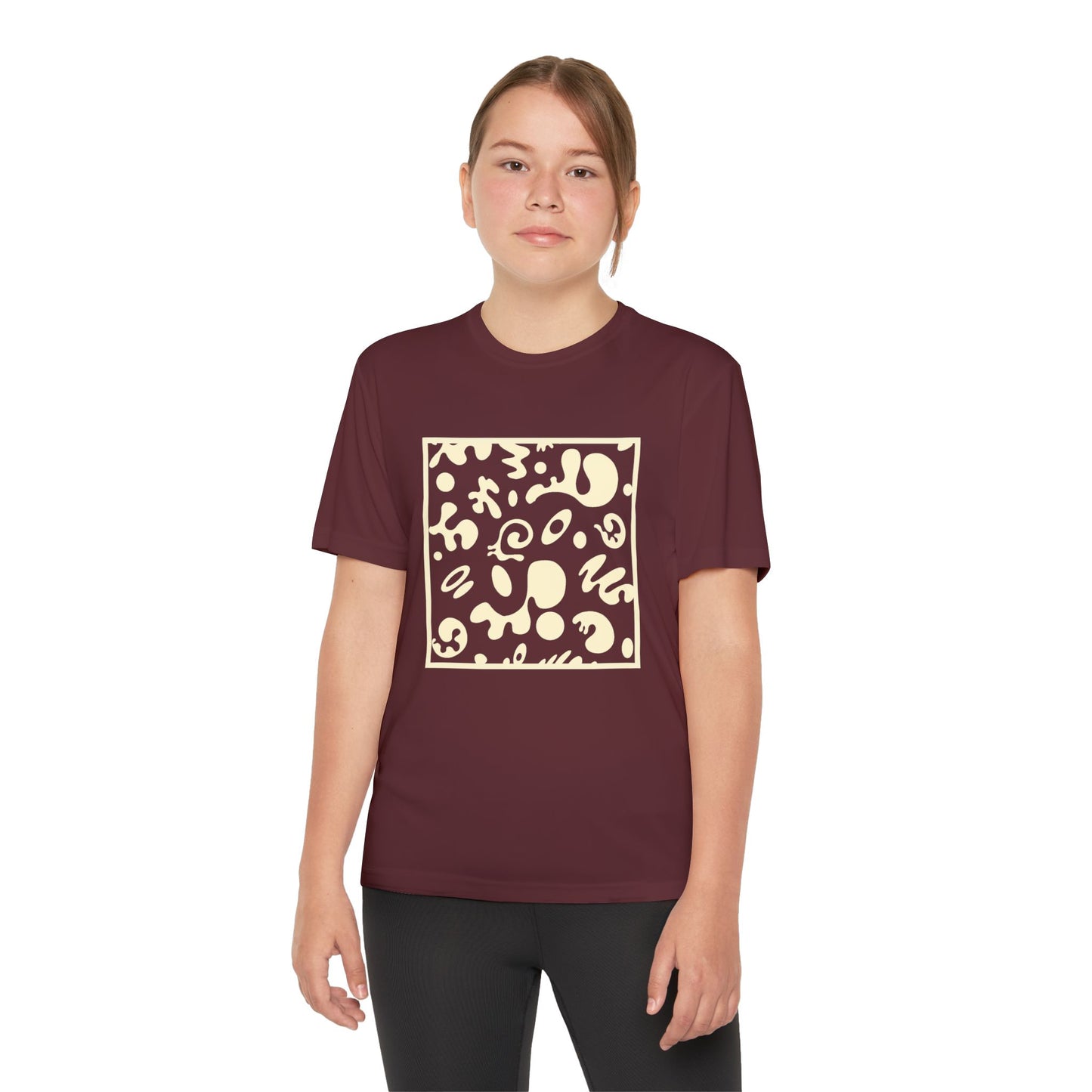 Adorn'd Youth Competitor Graphic Tee - Blank Page White
