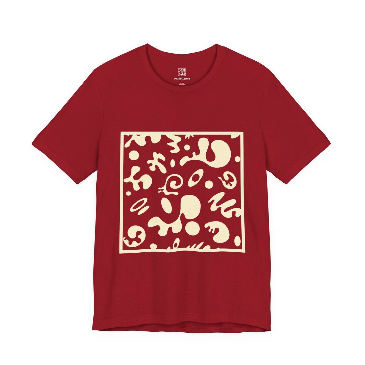Adorn'd Unisex Jersey Short Sleeve Tee - Blank Page White Print